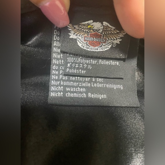 🏍️ Harley-Davidson Black Leather Hat NWOT - Picture 5 of 8